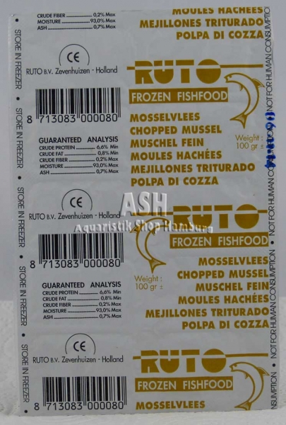 RUTO's Muschelfleisch (gehackt)100g Blister