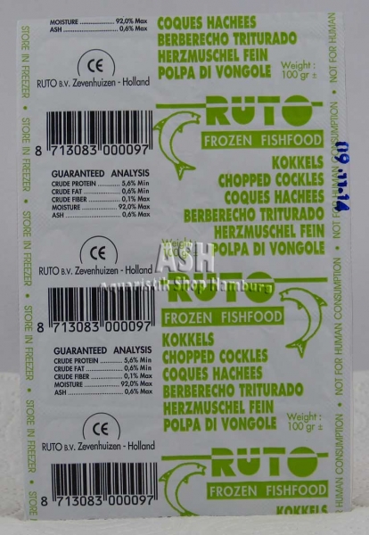 RUTO's Herzmuscheln (gehackt) 100g Blister