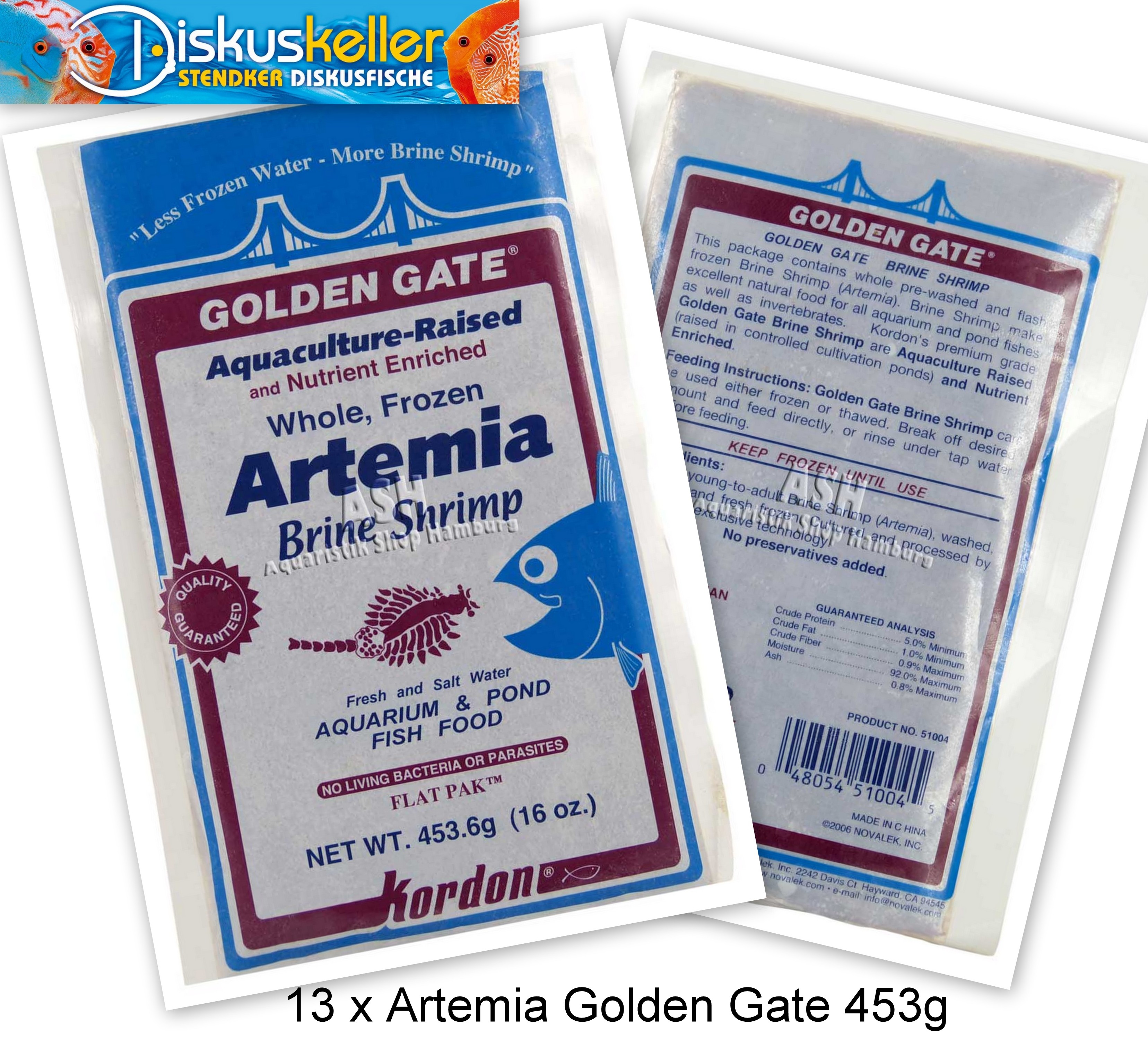 12 x Kordon Artemia Golden Gate 453g Flachtafeln Sparpaket