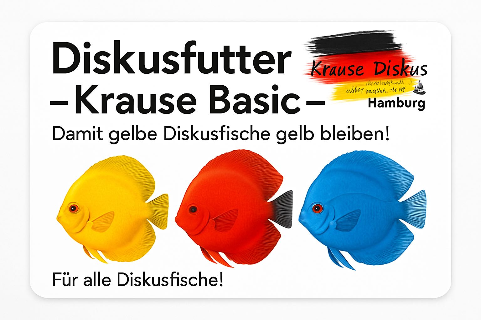 10 Tafeln Krause Diskusfutter Basic Sparpaket : damit gelbe Diskusfische gelb bleiben: 10x 500g Flachtafel