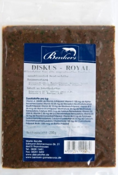 Benkers Diskus Royal 200g Flachtafel