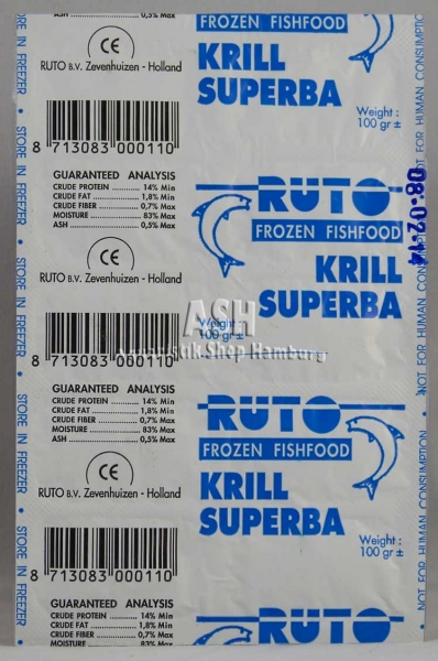RUTO's Krill Superba (gehackt) 100g Blister