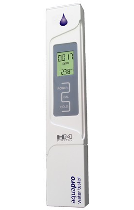 Leitwertmessgerät HM AP-2 mit Mikrosiemens-Anzeige und automatischer Kalibrierung