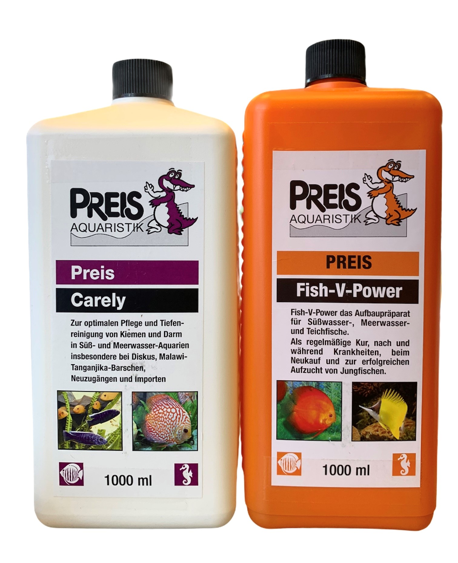 Preis Fish-V-Power Vitamine 1000 ml &amp; Preis Carely 1000 ml