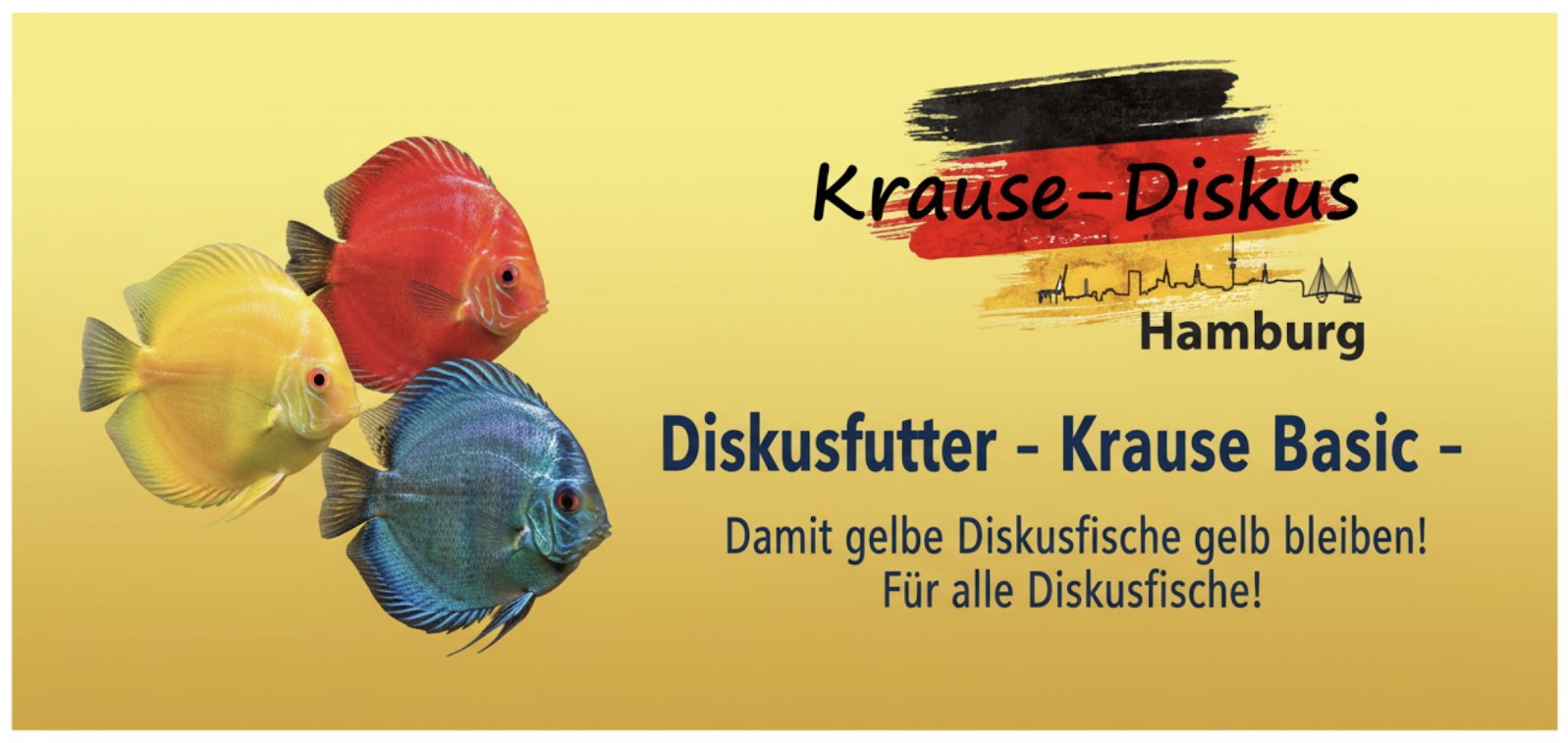 10 Tafeln Krause Diskusfutter Basic Sparpaket : damit gelbe Diskusfische gelb bleiben: 10x 500g Flachtafel