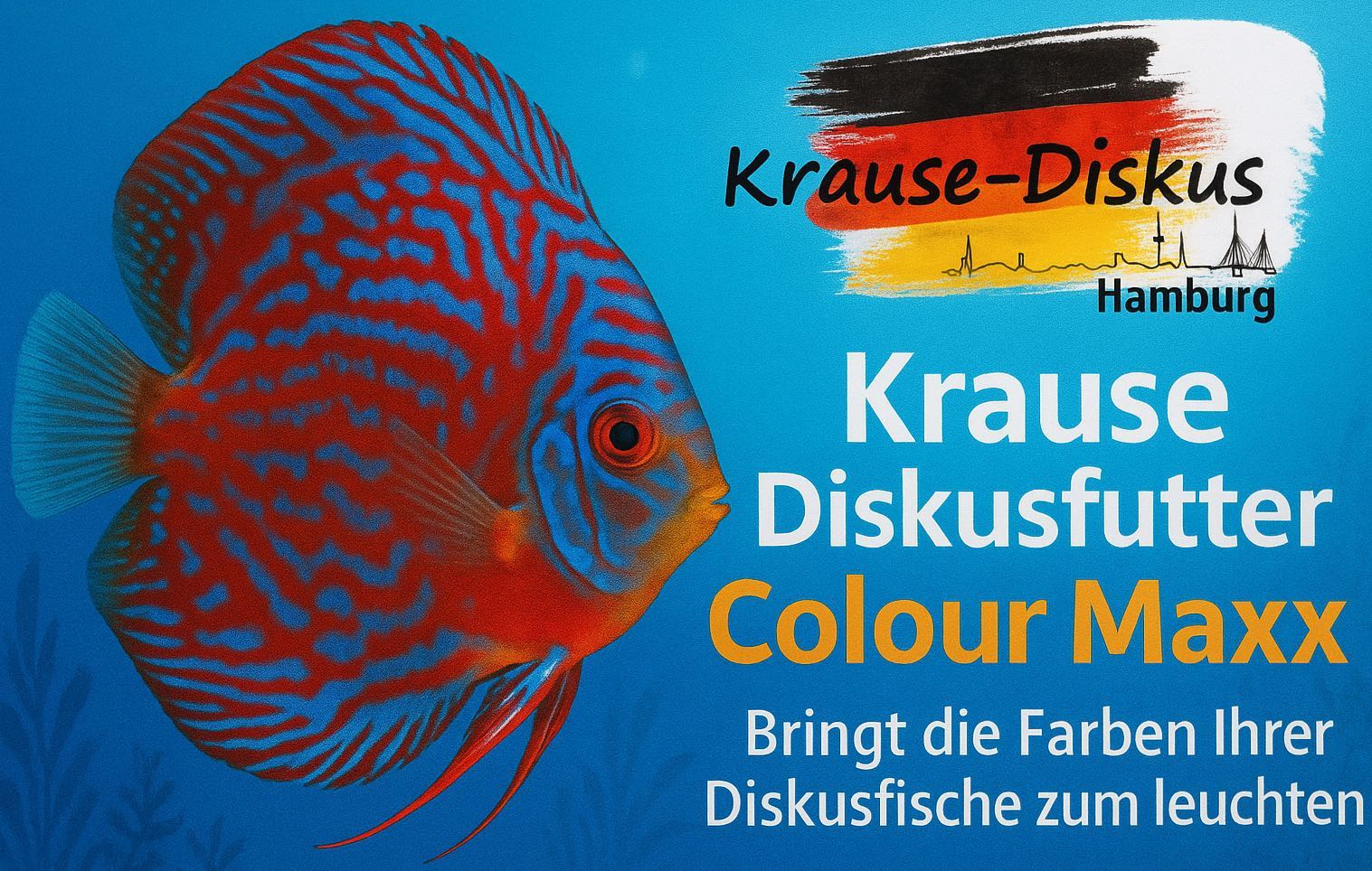 10 Tafeln Krause Diskusfutter Colourmaxx Sparpaket : Farbbooster: 10x 500g Flachtafel