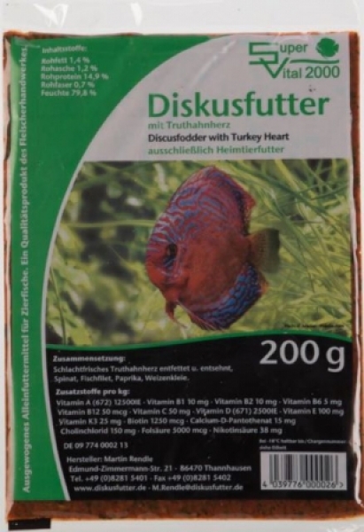 SV 2000 Truthahnherz 200g Flachtafel